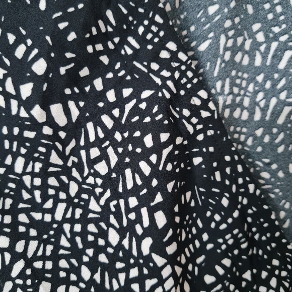 Size- S, Moire pattern printed deep V- neck dress by trend setters - Picture 5 of 7